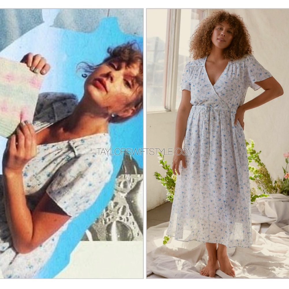 Christy Dawn White + Blue Ditzy Floral The Dawn Dress